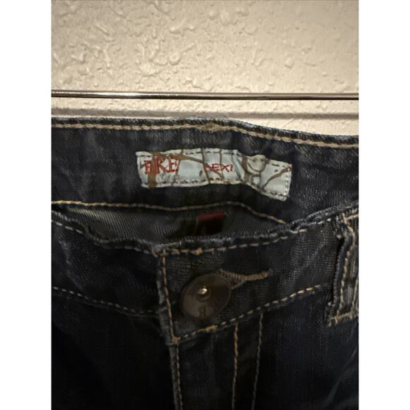 BKE Lexi Stretch Skinny Leg Jeans Low Rise Distressed Embellished 32 - Picture 2 of 6